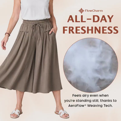 FlowCharm - Pull-On Capri Culottes for Women