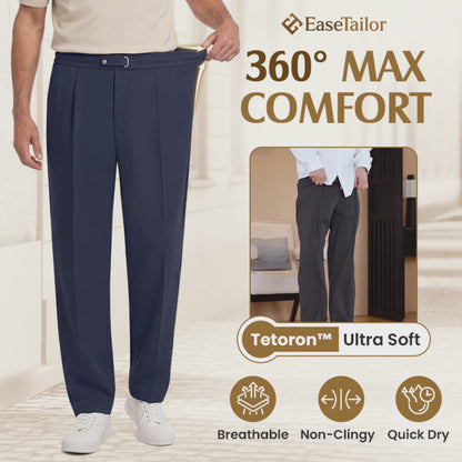 EaseTailor - Flexible Straight Fit Smart Comfort Pants