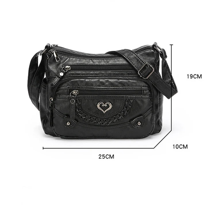 📢📢50% OFF !! ⏰Women's Soft PU Leather Multi-Pocket Crossbody Bag