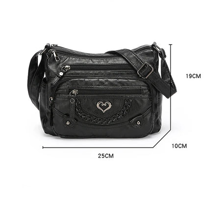 📢📢50% OFF !! ⏰Women's Soft PU Leather Multi-Pocket Crossbody Bag