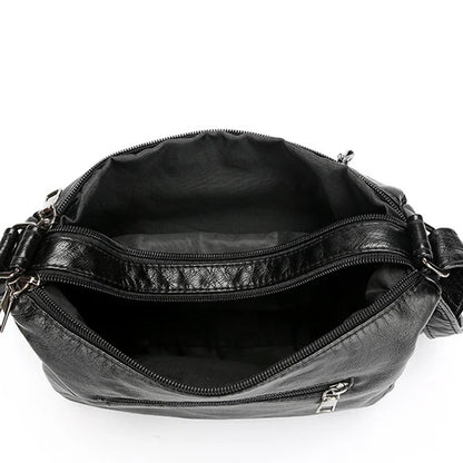 📢📢50% OFF !! ⏰Women's Soft PU Leather Multi-Pocket Crossbody Bag