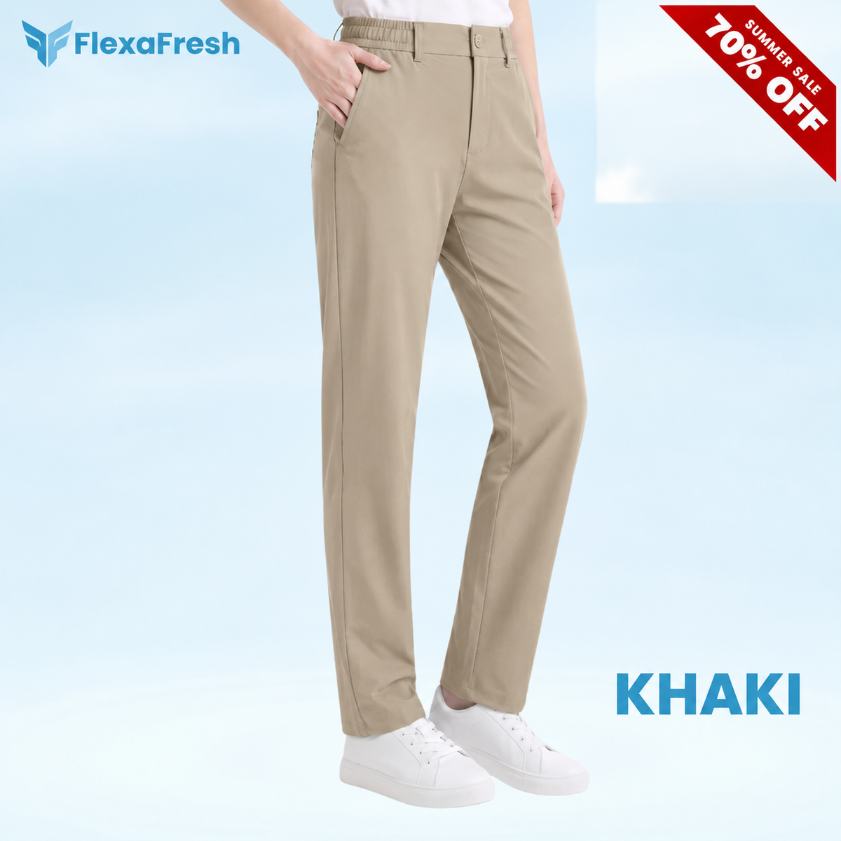 FlexaFresh - Unisex's Ultra Stretch Ice Silk Comfort Casual Pants