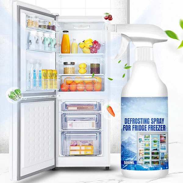 🧊 Buy 2 Get 1 Free | Defrosting Spray for Fridge Freezer 🎁 Includes Free Spatula